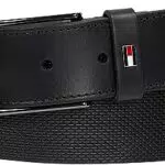 Tommy Hilfiger Layton 3.5 Cinturones, Black, 110 para Hombre