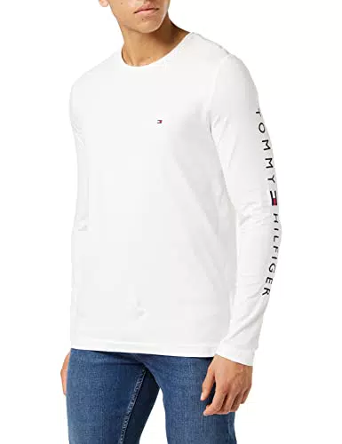 TOMMY HILFIGER - Men's T-shirt with long sleeves and logo - Size L