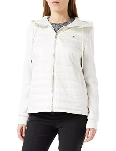 Tommy Hilfiger Mujer Chaquetón de Plumón Ligero, Beige