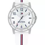 Tommy Hilfiger Reloj Analógico para Muchachas de Cuarzo con Correa en Silicona 1720014