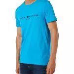 Tommy Hilfiger Tommy Logo Tee, Camiseta Hombre, Azul