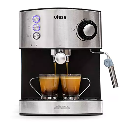 Ufesa CE7240 Cafetera Expresso y Capuccino, Vaporizador Orientable