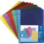 Viquel 208254 - Pack de 50 fundas perforada, de polipropileno