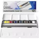 Winsor & Newton acuarela Cotman - Caja de acuarela Blue Box - set de 12 medio godets