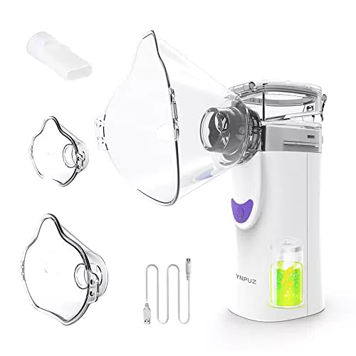 Ynpuz Nebulizador Portatil Inhalador, Recargable, Inhaladores para Niños y Adultos