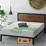 Zinus Mory Estructura de Cama de Metal y Madera de 30 cm