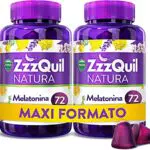 ZzzQuil Natura, Melatonina, Pastillas Para Dormir de Melatonina pura y Extractos de Valeriana