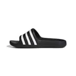 adidas Adilette Aqua, Slides Unisex niños, Negro Blanco