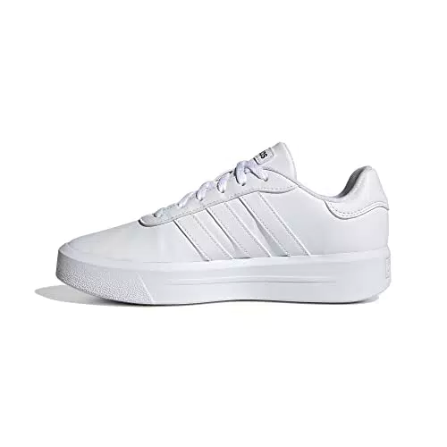 adidas Court Platform, Sneaker Mujer, FTWR White/FTWR White/Core Black