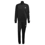 adidas M Lin TR TT TS Tracksuit, Mens, Top:Black/White Bottom:Black/White