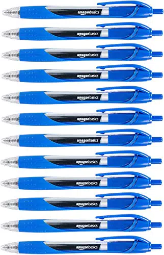 Amazon Basics - Bolígrafos de retráctil y tinta de gel