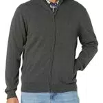 Amazon Essentials Jersey de Algodón con Cremallera Completa Hombre