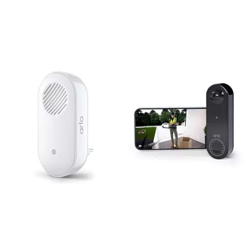 Arlo Videoportero Inalámbrico WiFi con Timbre, Timbre Inalámbrico Exterior Impermeable