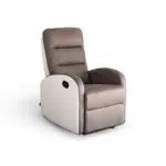 Astan Hogar Sillón Relax con Reclinación Manual, Tapizado en PU Anti-Cuarteo y Microfibra