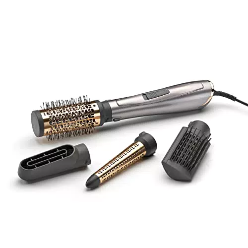 BaByliss AS136E Cepillo de aire 1000W, iónico, 4 accesorios