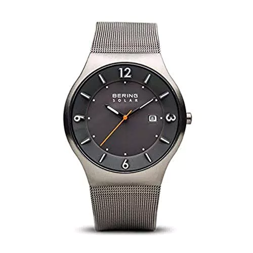 BERING 14440-077 - Reloj para Hombre, Negro/Plateado