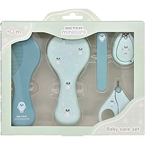 Beter - Set para Cuidado del Bebé, Kit de 5 Piezas de Aseo para Bebés