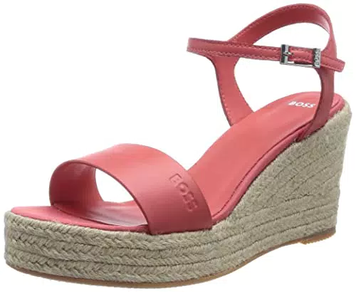BOSS Madeira_wedgesand_FL, Sandalia Mujer, Bright Pink677