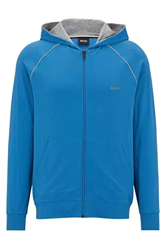 BOSS Mix&Match Jacket H Sudadera con Capucha, Medium Blue 420