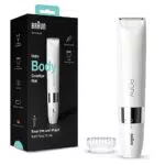 Braun Body Afeitadora Corporal Unix, Depiladora Mini para Mujer y Hombre con Peine de Recorte