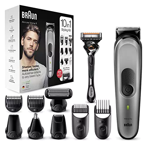 Braun Recortadora de Barba 10 en 1, Máquina Cortar Pelo