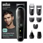 Braun Recortadora de Barba Series 3, Máquina Cortar Pelo