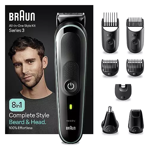 Braun Recortadora de Barba Series 3, Máquina Cortar Pelo