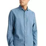 C&A Hombre Camisa Vaqueros - Azul Claro L