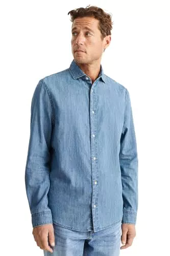 C&A Hombre Camisa Vaqueros - Azul Claro L