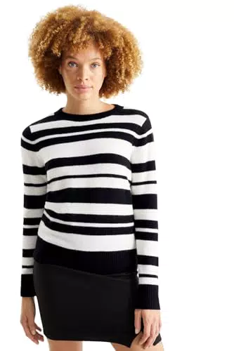 C&A Mujer Jersey Negro/Blanco XL