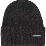 Calvin Klein Gorro con Placa pirámide Punto, CK Black