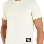 Calvin Klein Jeans Manga abatible con Insignia S-S, Canary Green