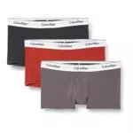 Calvin Klein Trunk 3Pk 80A, Hombre, Phantom/Cinnabar/Rabbit