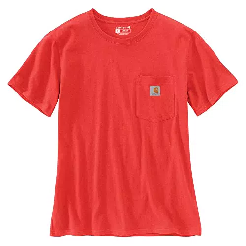 Carhartt Camiseta de manga corta para mujer, Currant Heather