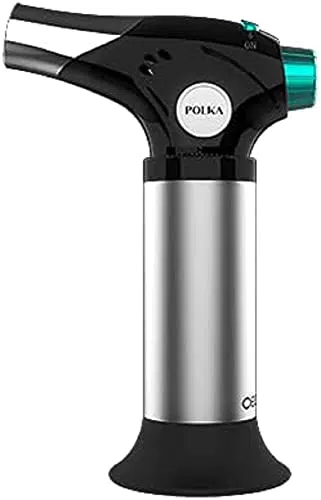 Cecotec Soplete de Cocina Polka Flame-Cook 1000 Steel. Alcanza 1300ºC