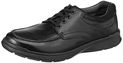Clarks Cotrell Edge, Oxford Hombre, Negro Black Leather