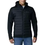 Columbia Hombre Sudadera con Capucha Y Cremallera, Black