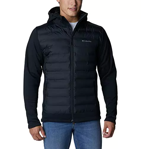 Columbia Hombre Sudadera con Capucha Y Cremallera, Black