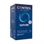 Control Preservativos Nature. Caja de 24 Condones para un Placer Natural