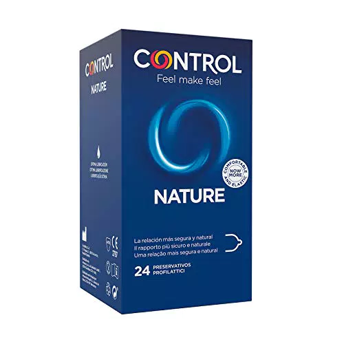 Control Preservativos Nature. Caja de 24 Condones para un Placer Natural