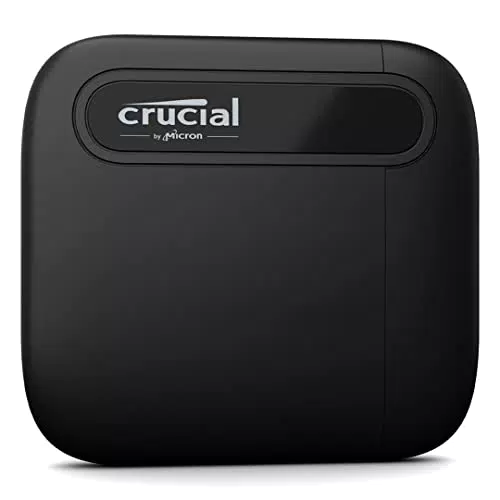 Crucial X6 500GB SSD Portátil - Hasta 540MB/s - PC y Mac - Unidad de Estado Sólido Externa USB 3.2