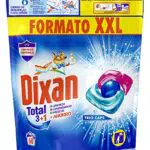Dixan Total 3+1 Detergente en Cápsulas para Lavadora