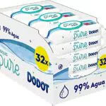 DODOT Toallitas Aqua Pure para Bebé, 99% Agua, 1.536 Toallitas
