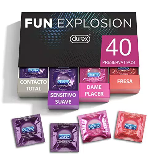 Durex Preservativos Mixtos Fun Explosion Sabor Fresa