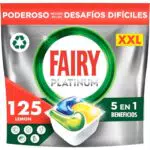 Fairy Platinum All in One, Pastillas Lavavajillas, 125 Capsulas