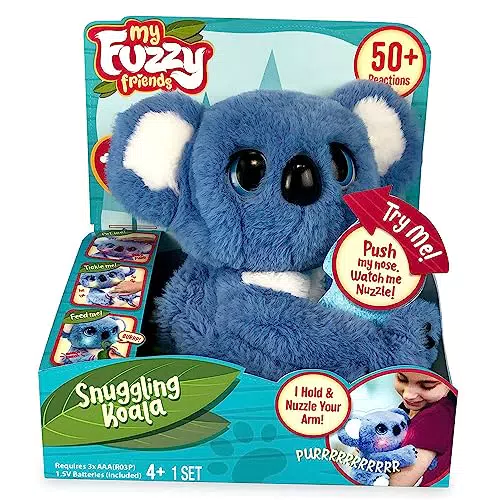 Famosa- My Fuzzy friends, peluche de koala interactivo con más de 50 reacciones