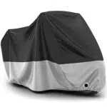 Favoto Funda para Moto Cubierta de Moto 190T Poliéster Impermeable Protectora a Prueba de Sol Lluvia Polvo Viento Nieve Excremento de Pájaro al Aire Libre