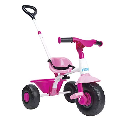 FEBER- Triciclo Trike 2 niñas de 1 a 3 años, Color Rosa