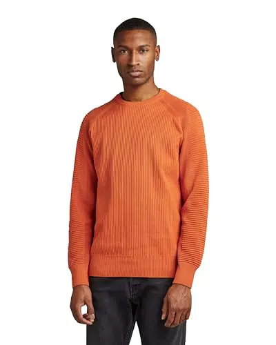 G-Star Raw 3D Biker Knitted Pullover para Hombre, Multicolor