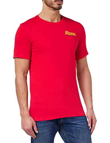 G-STAR RAW Camiseta Photographer Graphic Slim, Rojo